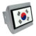 Korea Flag Brushed Chrome Hitch Cover image 1