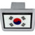 Korea Flag Chrome Hitch Cover image 2