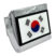 Korea Flag Chrome Hitch Cover image 1
