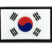 Korea Flag Black Metal Car Emblem image 1