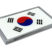 Korea Flag Chrome Metal Car Emblem image 3