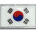 Korea Flag Chrome Metal Car Emblem image 1