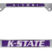 Kansas State 3D Alumni License Plate Frame image 1