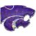 Kansas State Purple 3D Reflective Decal image 1