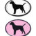 Labrador Retriever 3D Decal 2-Pack image 1