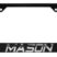 Mason 3D Black License Plate Frame image 1