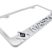 Mason 3D Brushed Chrome License Plate Frame image 3