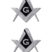 Masonic Chrome Emblem Minis image 1