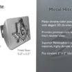 Masonic Texas Brushed Chrome Hitch Cover image 3