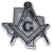 Masonic Texas Chrome Emblem image 1