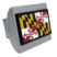 Maryland Flag Brushed Chrome Hitch Cover image 1