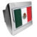 Mexico Flag Chrome Hitch Cover image 1