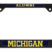 Michigan Alumni Black 3D License Plate Frame image 1