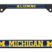 University of Michigan Alumni Black License Plate Frame image 1