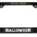 3D Halloween Michael Myers Black Metal License Plate Frame image 1