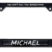 3D Michael Boogeyman Black Metal License Plate Frame image 1