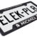 Michael Black Open Corner Plastic License Plate Frame image 3