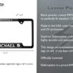 Michael Haddonfield Open License Plate Frame image 5