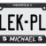 Michael Black Open Corner Plastic License Plate Frame image 5