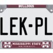 Mississippi State Bulldogs Chrome Open License Plate Frame image 4