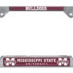 Mississippi State Bulldogs Chrome Open License Plate Frame image 1