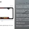 Mortal Kombat Fatality Black Open License Plate Frame image 3