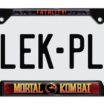 Mortal Kombat Fatality Black Open License Plate Frame image 1