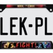 Mortal Kombat Fight Black Open License Plate Frame image 1