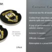 Mortal Kombat Scorpion 2-Pack Ceramic Car Coasters image 3