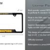 Mortal Kombat Scorpion Black Open License Plate Frame image 3
