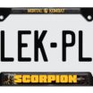 Mortal Kombat Scorpion Black Open License Plate Frame image 1