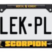 Mortal Kombat Scorpion Black Standard License Plate Frame image 1