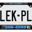Mortal Kombat Sub-Zero Black Open License Plate Frame image 1