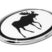 Moose White Chrome Emblem image 2