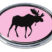 Moose Pink Chrome Emblem image 1