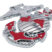 Marines Premium Anchor Chrome Emblem with Red Accent image 3