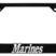 Marines Black License Plate Frame image 1