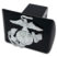 Marines Premium Emblem with Silver Accent Black Metal Hitch Cover image 3
