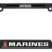 Marines Retired Black Plastic Open License Plate Frame image 1