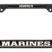 Full-Color Marines Semper Fi Black License Plate Frame image 1
