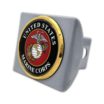 U.S. Marines Seal Matte Chrome Hitch Cover image 3