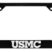 Marines USMC Black Open License Plate Frame image 1