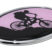 Mountain Biking Pink Chrome Emblem image 2