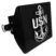 Navy Anchor Black Plastic Hitch Cover image 1