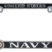 Navy 3D License Plate Frame image 1