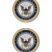 Navy Crest Chrome Emblem Minis image 1