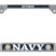 Full-Color Navy Retired Open License Plate Frame image 1