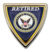 Navy Retired Shield Chrome Emblem image 1