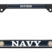 Full-Color Navy Retired Color Black License Plate Frame image 1