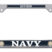Full-Color Navy Retired License Plate Frame image 1